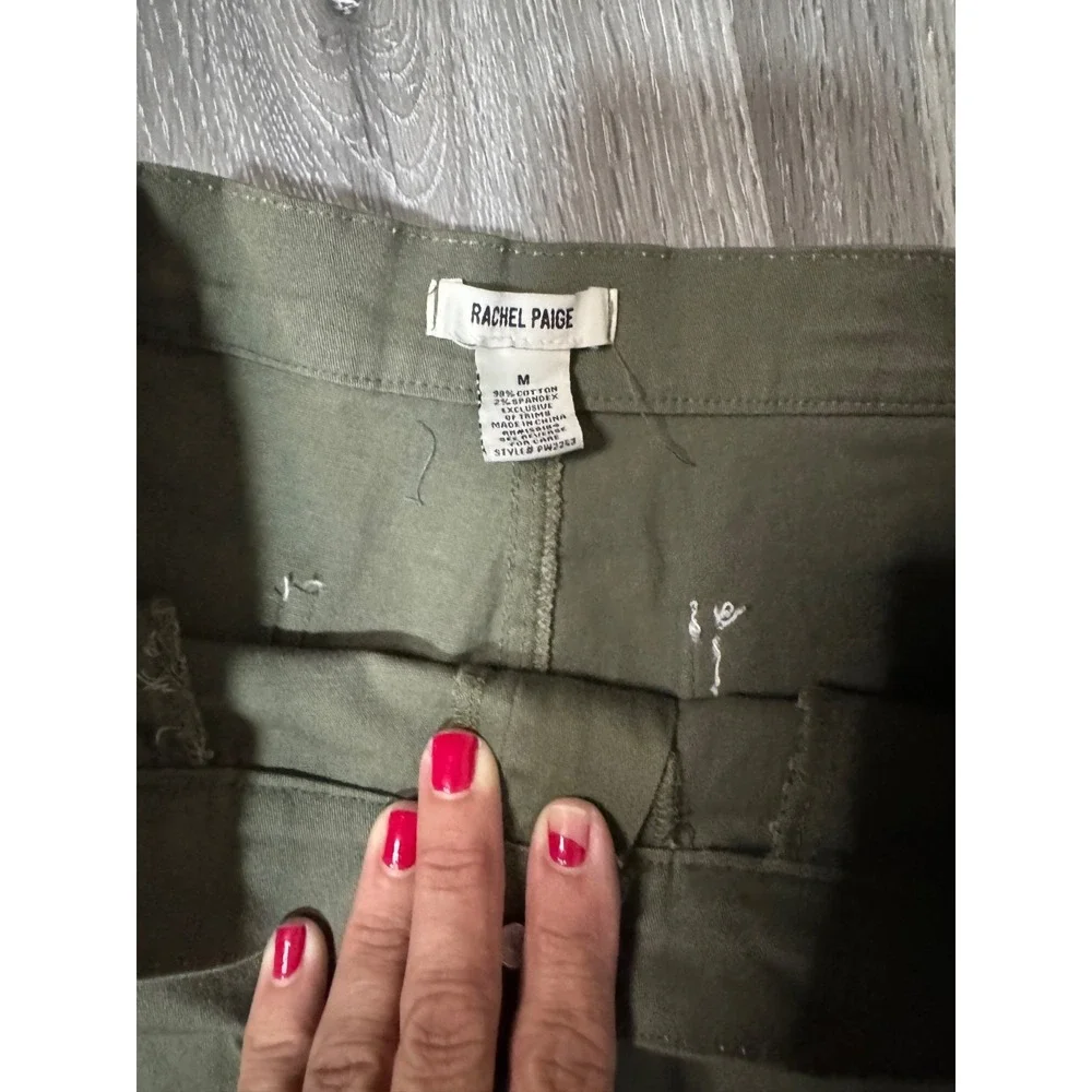 Rachael Paige Cargo Jogger Pants Womens Medium Olive Green Utility Y2K Streetwea